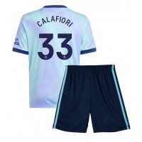 Arsenal Riccardo Calafiori #33 Replica Third Minikit 2024-25 Short Sleeve (+ pants)